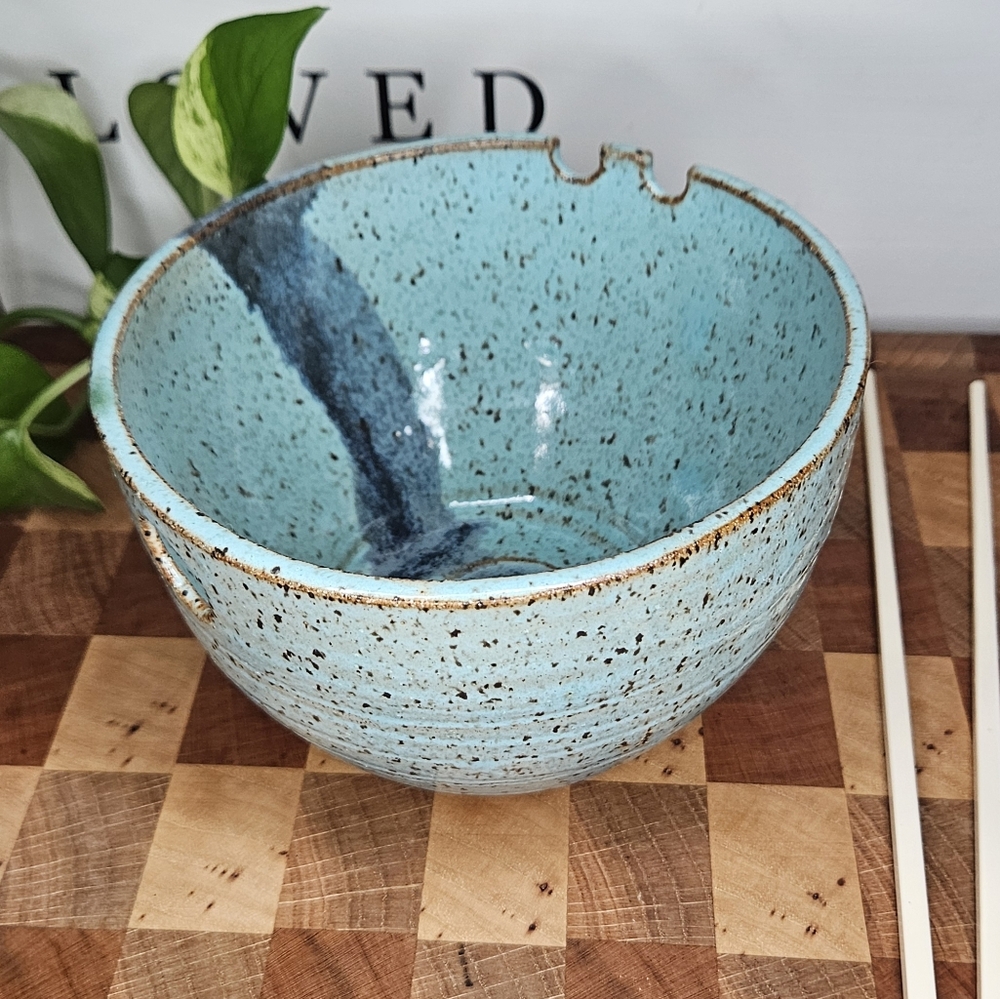 Noodle Bowl Stoneware Clay - Earth Tone - Picture 2 of 11